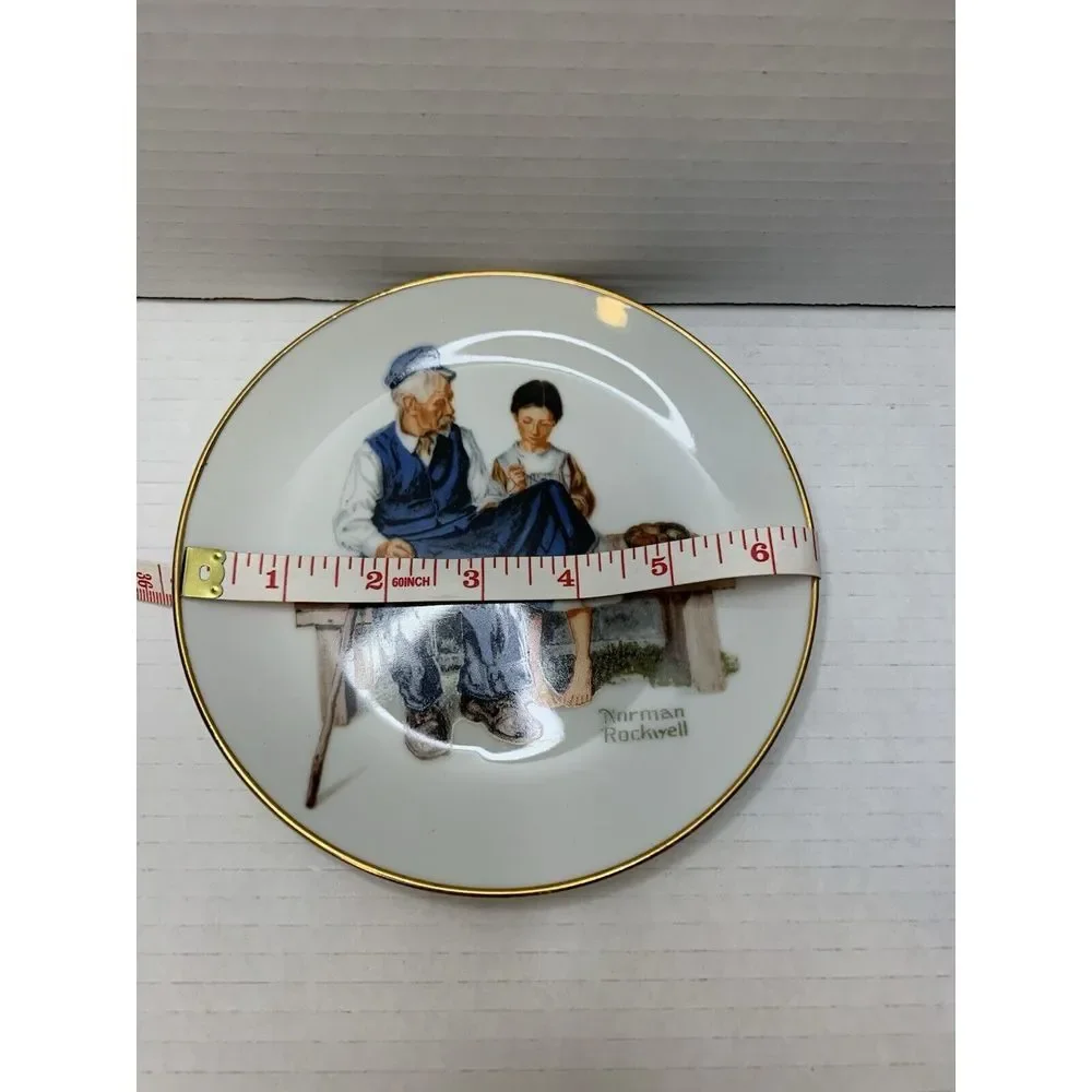 Vintage‎ Norman Rockwell Plate & Bell Bundle The Lighthouse Keeper's Daughter
